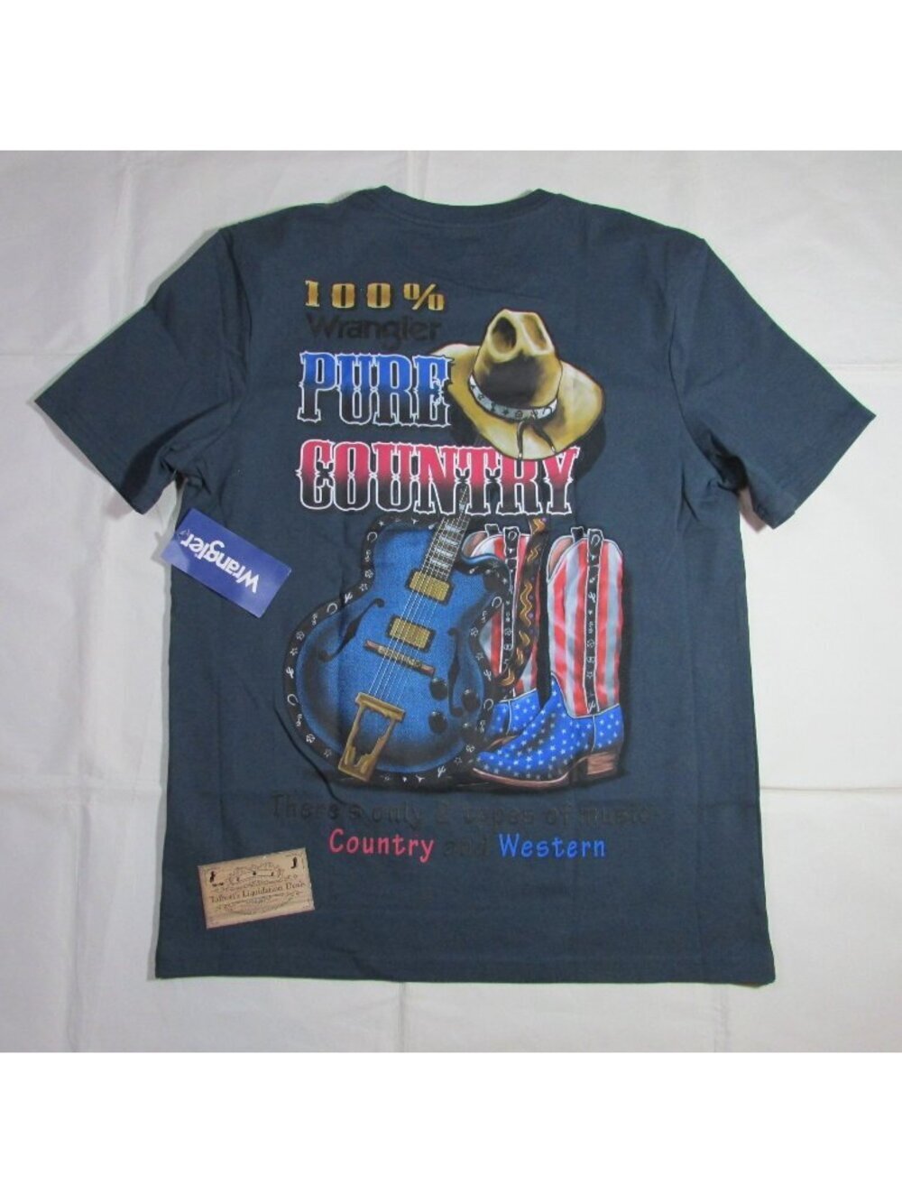 Wrangler Men's Short Sleeve Pure Country Graphic T-Shirt Midnight Navy